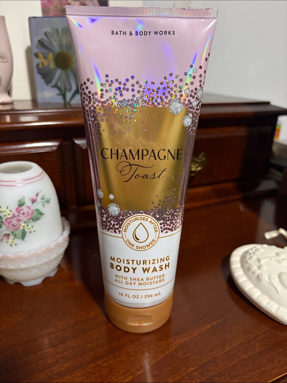 Bath & Body Works Champagne Toast Body Wash - Pink & Gold